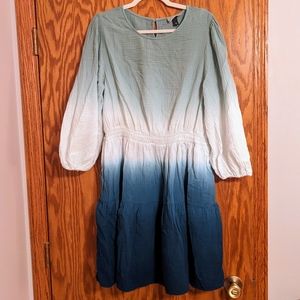 NWOT Universal Thread Knee Length Ombre Dress - XXL